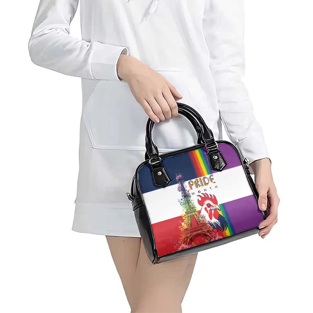 LGBTQ Pride Month Gay Shoulder Handbag Eiffel Tower Paris Rainbow Flag