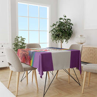 LGBTQ Pride Month Gay Tablecloth Eiffel Tower Paris Rainbow Flag