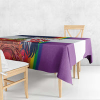 LGBTQ Pride Month Gay Tablecloth Eiffel Tower Paris Rainbow Flag