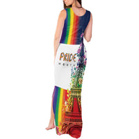 LGBTQ Pride Month Gay Tank Maxi Dress Eiffel Tower Paris Rainbow Flag