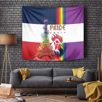 LGBTQ Pride Month Gay Tapestry Eiffel Tower Paris Rainbow Flag