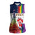 LGBTQ Pride Month Gay Women Sleeveless Polo Shirt Eiffel Tower Paris Rainbow Flag