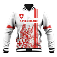 Custom Switzerland Football Baseball Jacket Confoederatio Helvetica