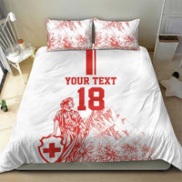 Custom Switzerland Football Bedding Set Confoederatio Helvetica