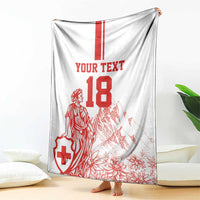 Custom Switzerland Football Blanket Confoederatio Helvetica