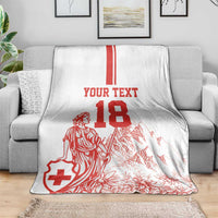 Custom Switzerland Football Blanket Confoederatio Helvetica