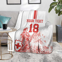 Custom Switzerland Football Blanket Confoederatio Helvetica