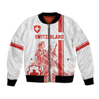 Custom Switzerland Football Bomber Jacket Confoederatio Helvetica