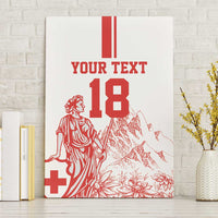 Custom Switzerland Football Canvas Wall Art Confoederatio Helvetica