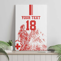 Custom Switzerland Football Canvas Wall Art Confoederatio Helvetica