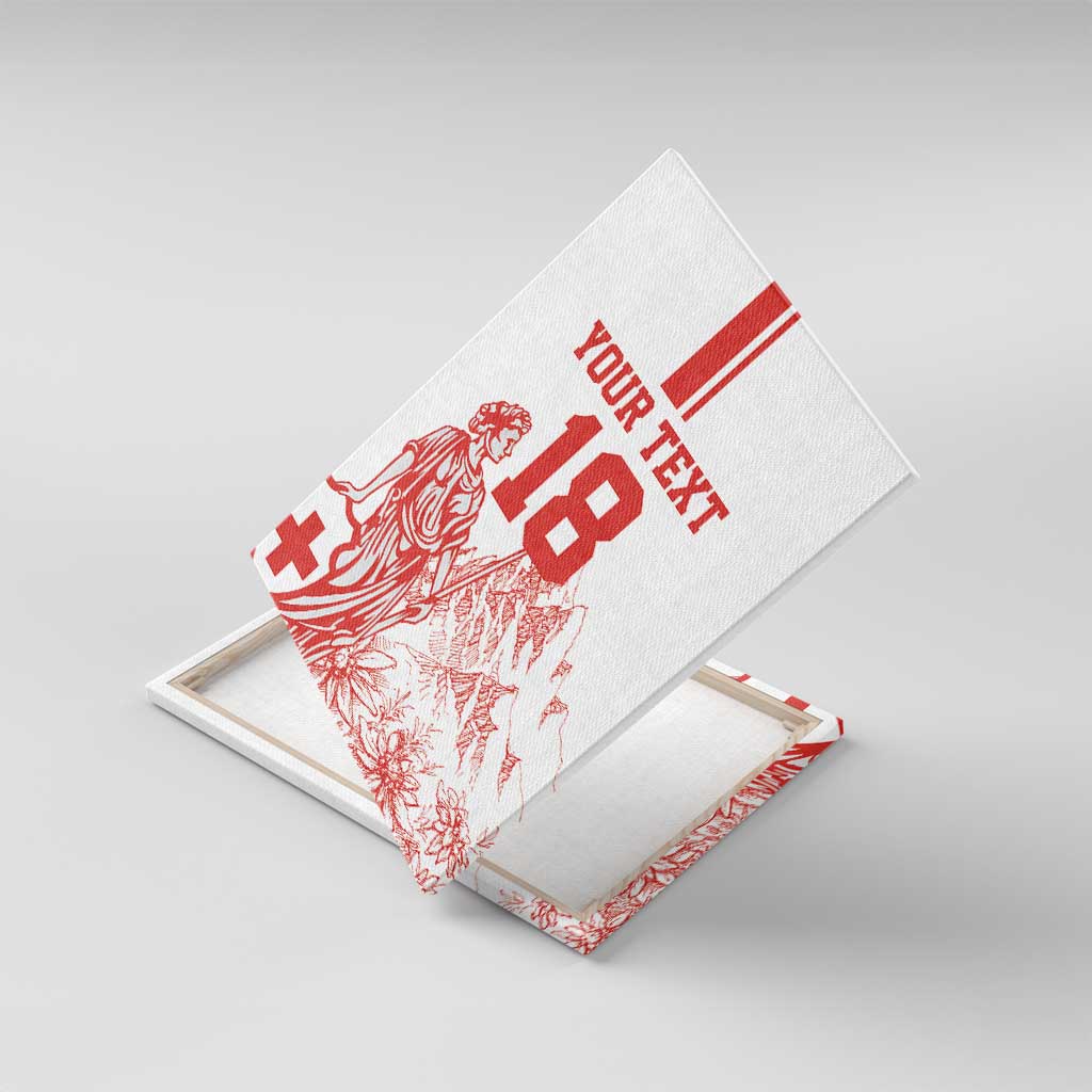 Custom Switzerland Football Canvas Wall Art Confoederatio Helvetica