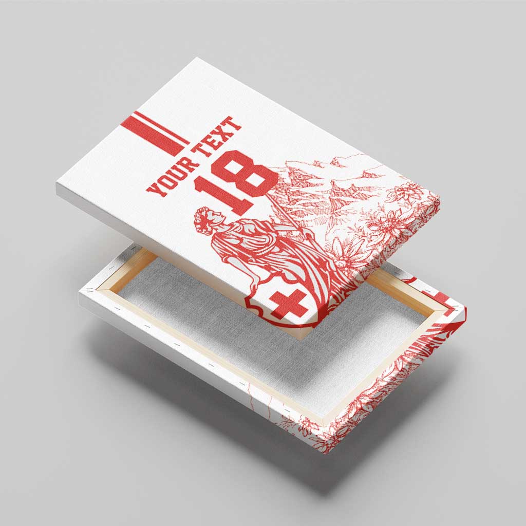 Custom Switzerland Football Canvas Wall Art Confoederatio Helvetica
