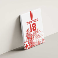 Custom Switzerland Football Canvas Wall Art Confoederatio Helvetica
