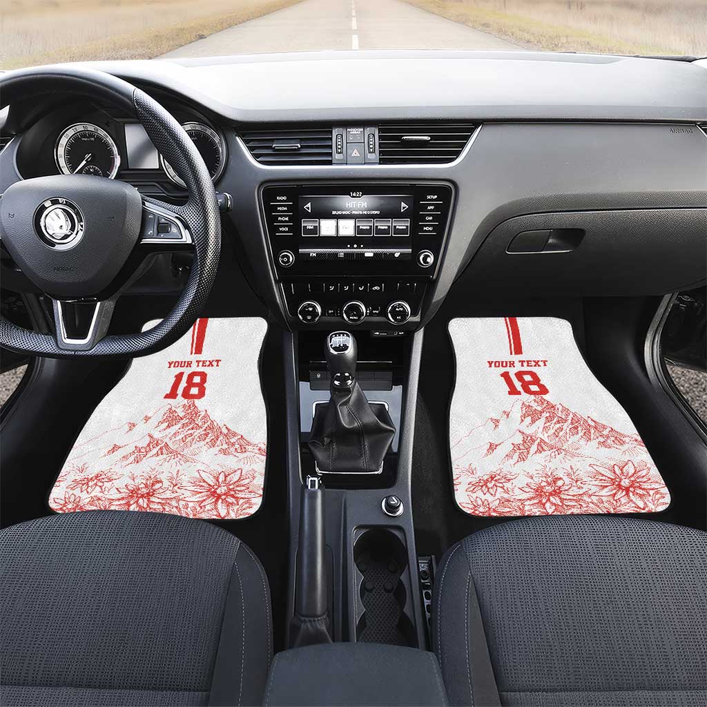 Custom Switzerland Football Car Mats Confoederatio Helvetica