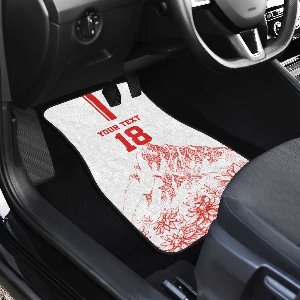 Custom Switzerland Football Car Mats Confoederatio Helvetica