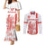 Custom Switzerland Football Couples Matching Mermaid Dress and Long Sleeve Button Shirt Confoederatio Helvetica