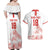 Custom Switzerland Football Couples Matching Off Shoulder Maxi Dress and Hawaiian Shirt Confoederatio Helvetica