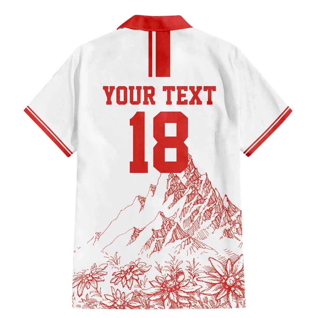 Custom Switzerland Football Family Matching Mermaid Dress and Hawaiian Shirt Confoederatio Helvetica