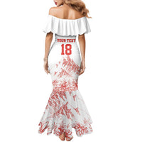 Custom Switzerland Football Family Matching Mermaid Dress and Hawaiian Shirt Confoederatio Helvetica
