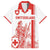 Custom Switzerland Football Family Matching Puletasi and Hawaiian Shirt Confoederatio Helvetica