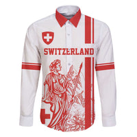 Custom Switzerland Football Family Matching Puletasi and Hawaiian Shirt Confoederatio Helvetica