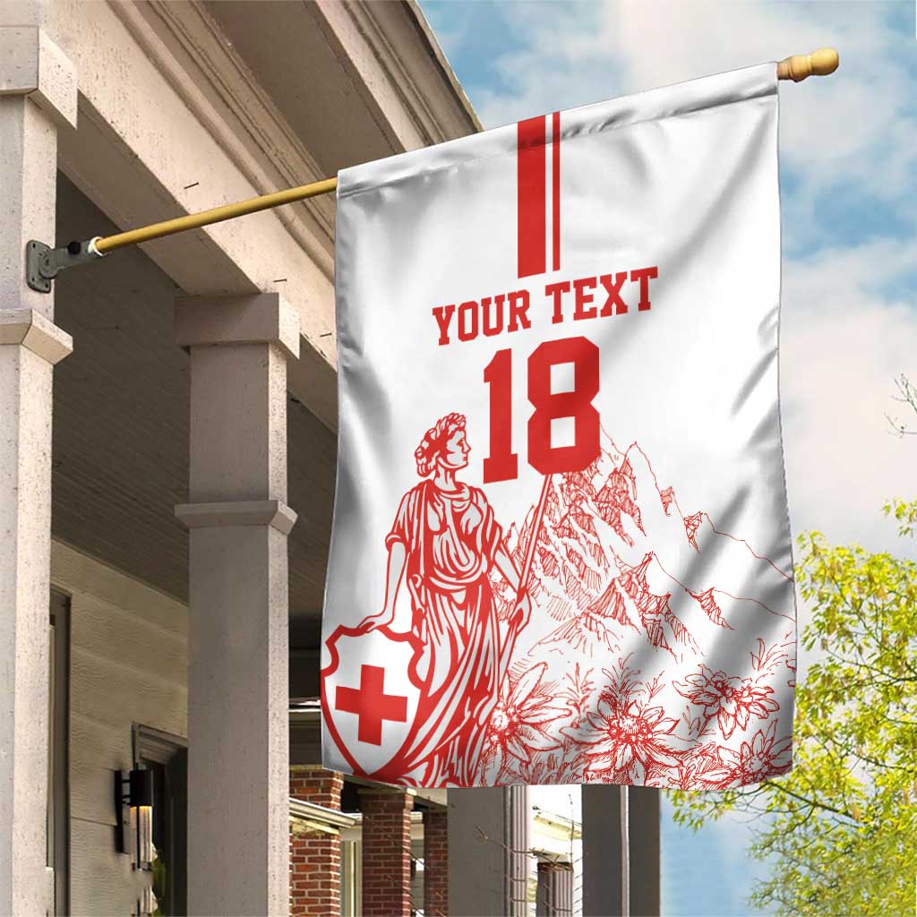 Custom Switzerland Football Garden Flag Confoederatio Helvetica