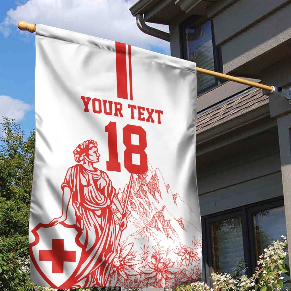 Custom Switzerland Football Garden Flag Confoederatio Helvetica