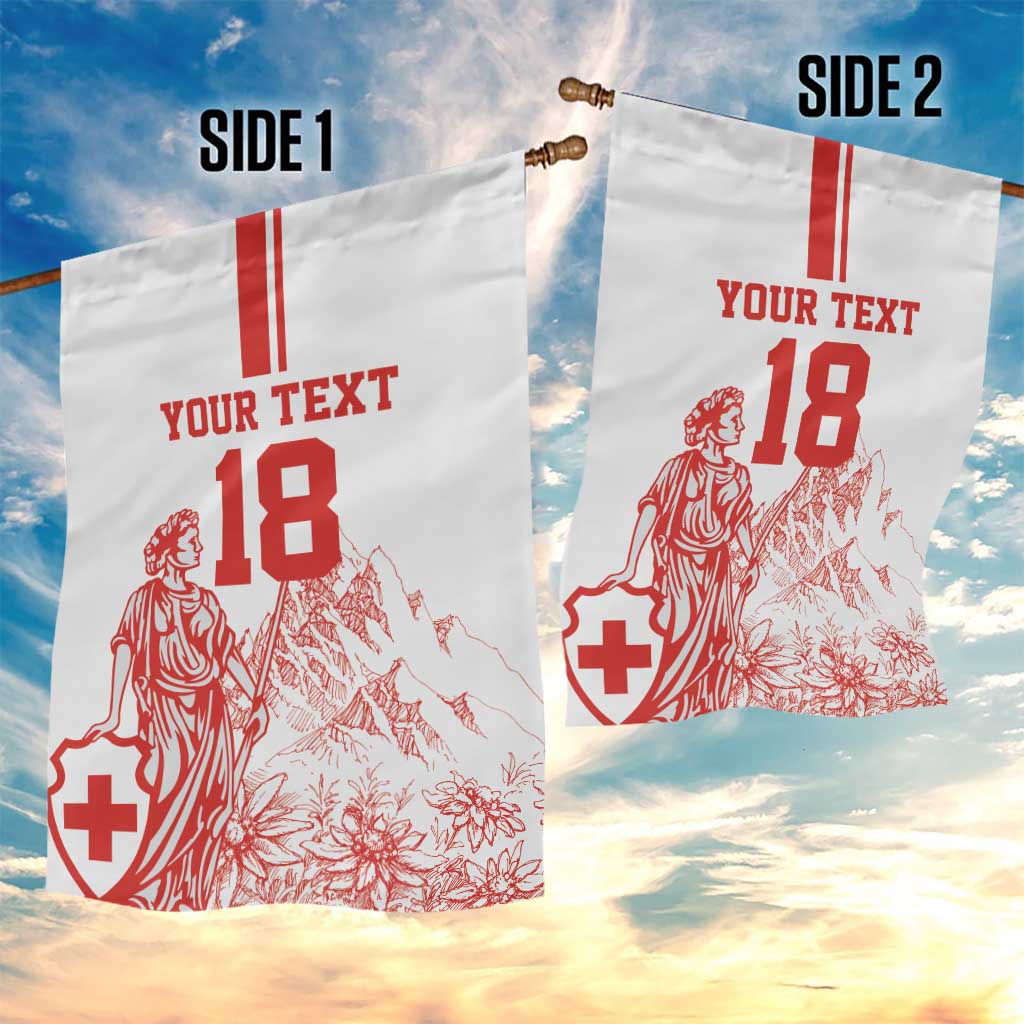 Custom Switzerland Football Garden Flag Confoederatio Helvetica