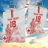 Custom Switzerland Football Garden Flag Confoederatio Helvetica