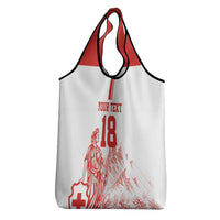 Custom Switzerland Football Grocery Bag Confoederatio Helvetica