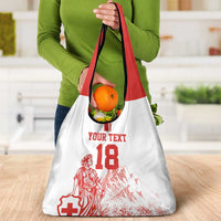 Custom Switzerland Football Grocery Bag Confoederatio Helvetica