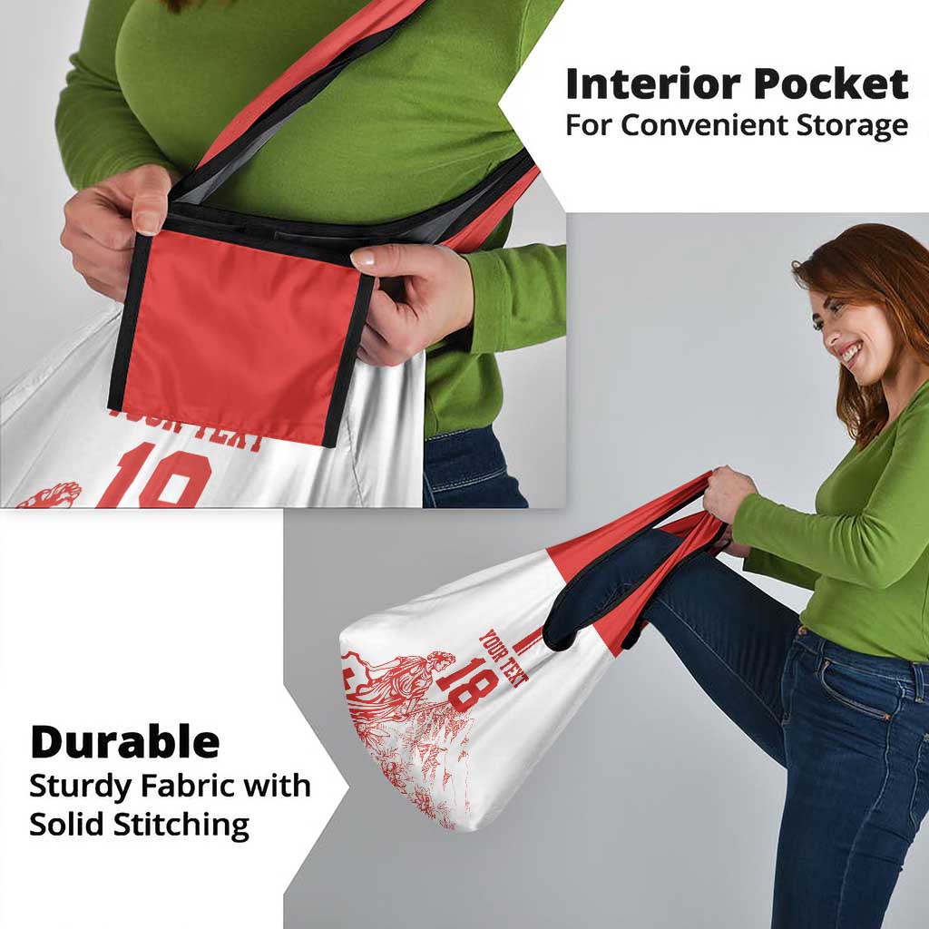 Custom Switzerland Football Grocery Bag Confoederatio Helvetica