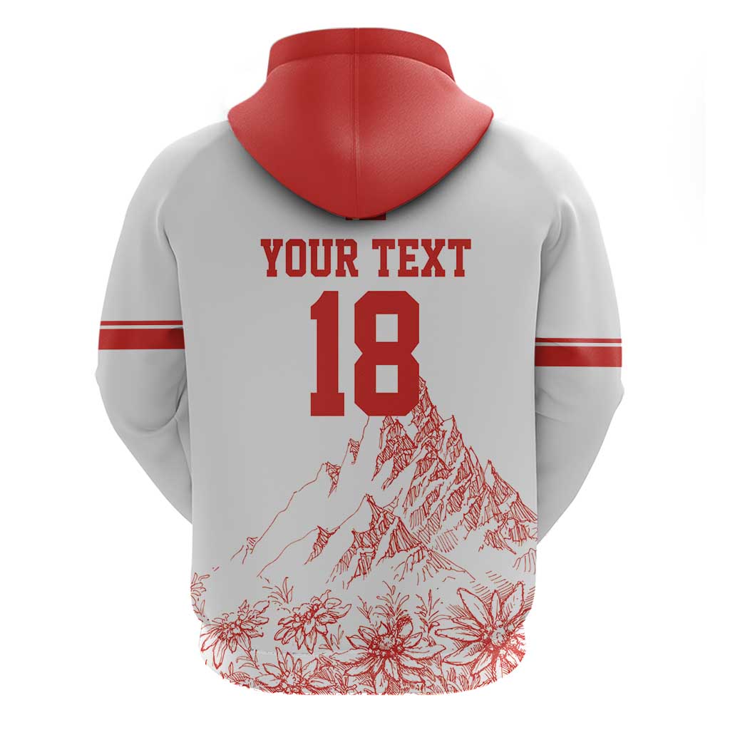 Custom Switzerland Football Hoodie Confoederatio Helvetica