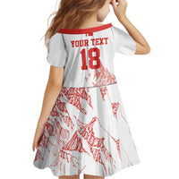 Custom Switzerland Football Kid Short Sleeve Dress Confoederatio Helvetica