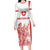 Custom Switzerland Football Long Sleeve Bodycon Dress Confoederatio Helvetica