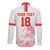 Custom Switzerland Football Long Sleeve Button Shirt Confoederatio Helvetica
