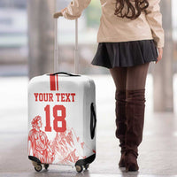 Custom Switzerland Football Luggage Cover Confoederatio Helvetica