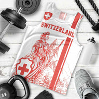 Custom Switzerland Football Men Tank Top Confoederatio Helvetica