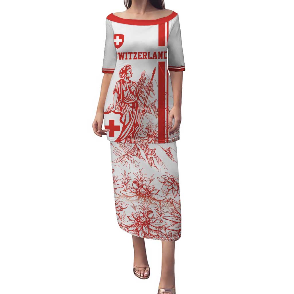 Custom Switzerland Football Puletasi Confoederatio Helvetica