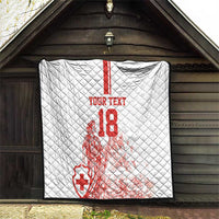 Custom Switzerland Football Quilt Confoederatio Helvetica