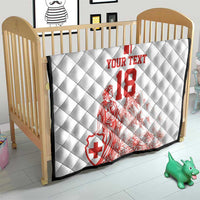 Custom Switzerland Football Quilt Confoederatio Helvetica