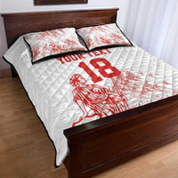 Custom Switzerland Football Quilt Bed Set Confoederatio Helvetica