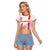 Custom Switzerland Football Raglan Cropped T Shirt Confoederatio Helvetica