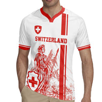 Custom Switzerland Football Rugby Jersey Confoederatio Helvetica