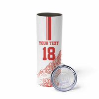 Custom Switzerland Football Skinny Tumbler Confoederatio Helvetica