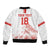 Custom Switzerland Football Sleeve Zip Bomber Jacket Confoederatio Helvetica