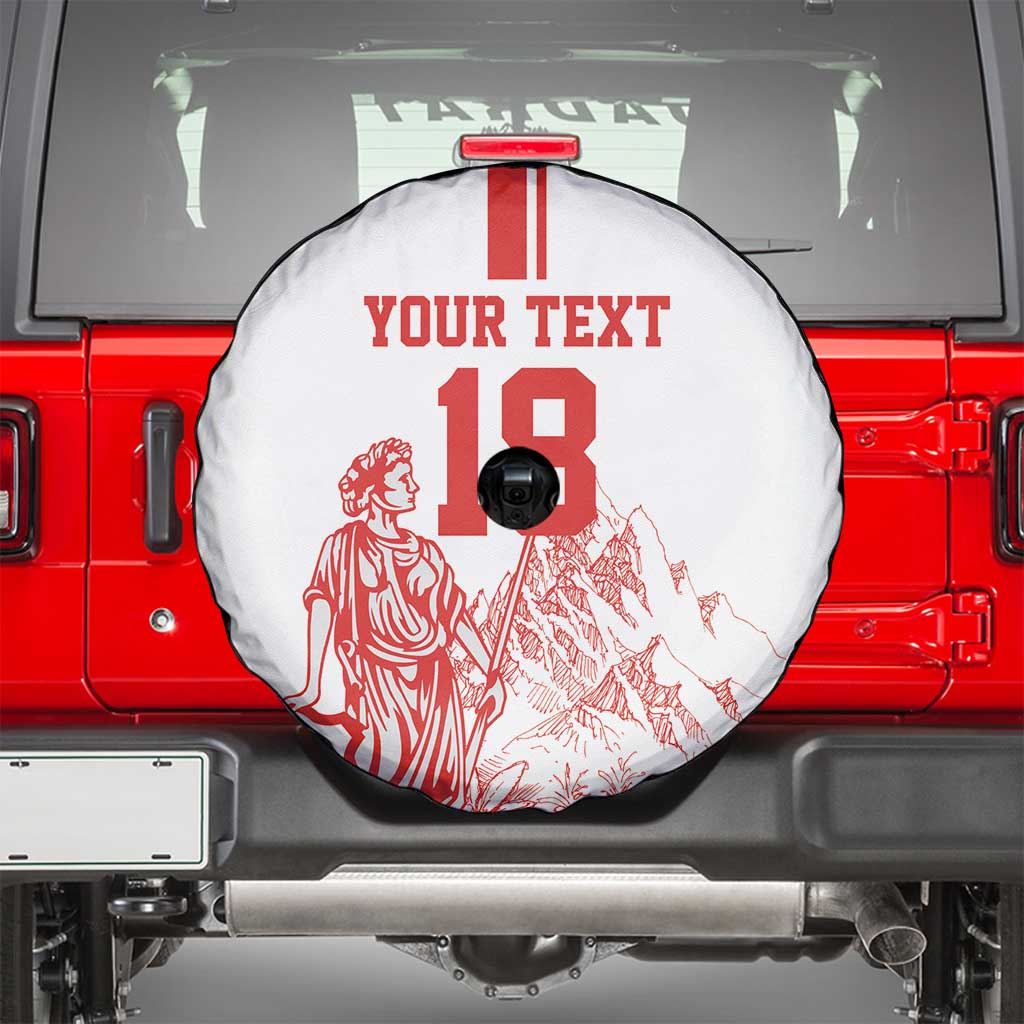 Custom Switzerland Football Spare Tire Cover Confoederatio Helvetica
