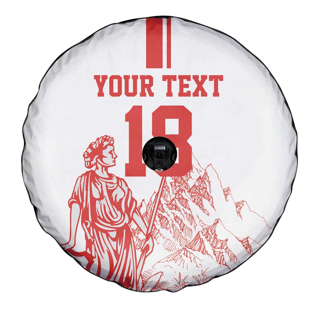 Custom Switzerland Football Spare Tire Cover Confoederatio Helvetica