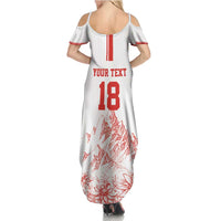 Custom Switzerland Football Summer Maxi Dress Confoederatio Helvetica