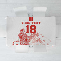 Custom Switzerland Football Tablecloth Confoederatio Helvetica